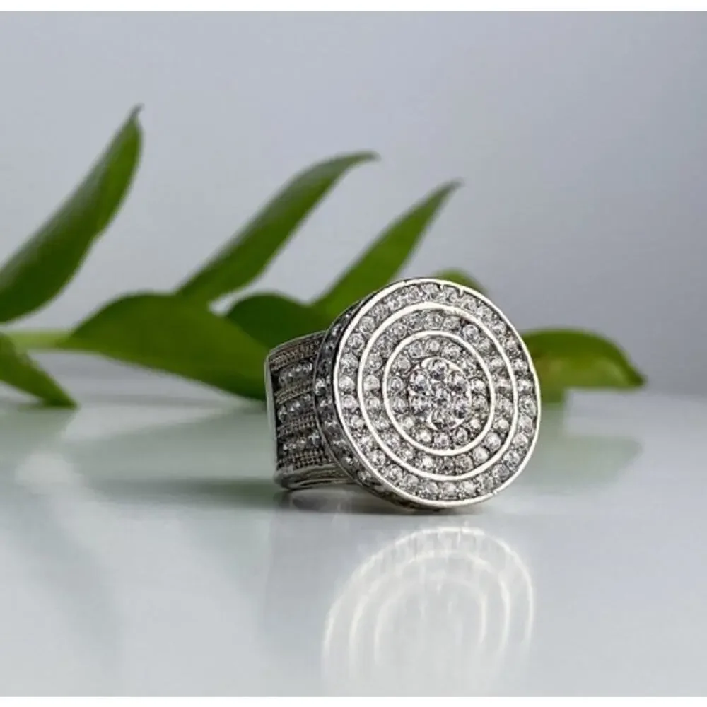 925 Sterling Silver CZ Ring Size 6.5
